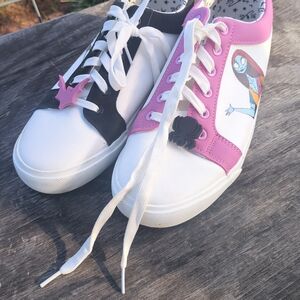 Women's Pink and White Athletic Shoes